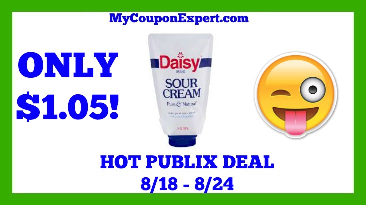 Publix Hot Deal Alert! Daisy Sour Cream Only $1.05 Until 8/24