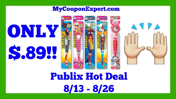 Publix Hot Deal Alert! Dr. Fresh Firefly Toothbrush Only $.89 Until 8/26