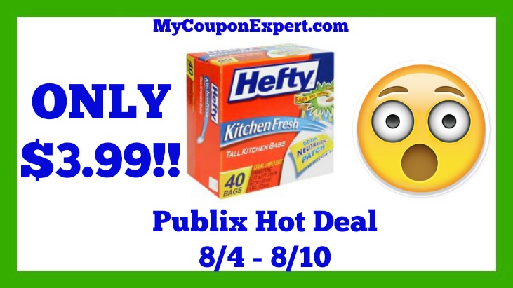 Publix Hot Deal Alert! Hefty Trash Bags Only $3.99 Until 8/10