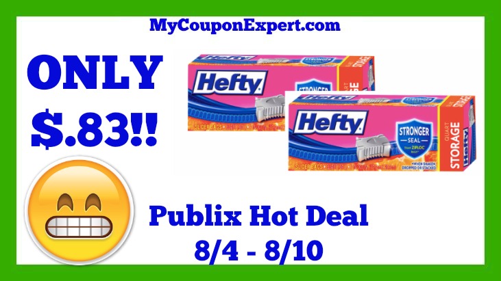 Publix Hot Deal Alert! Hefty Slider Bags Only $.83 Until 8/10