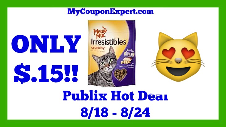 Publix Hot Deal Alert! Meow Mix Only $.15 Until 8/24