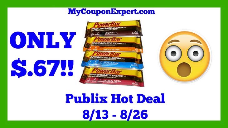 Publix Hot Deal Alert! Power Bar Only $.67 Until 8/26