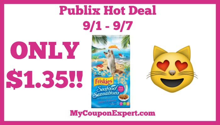 Publix Hot Deal Alert! Purina Friskies Cat Food Only $1.35 Until 9/7