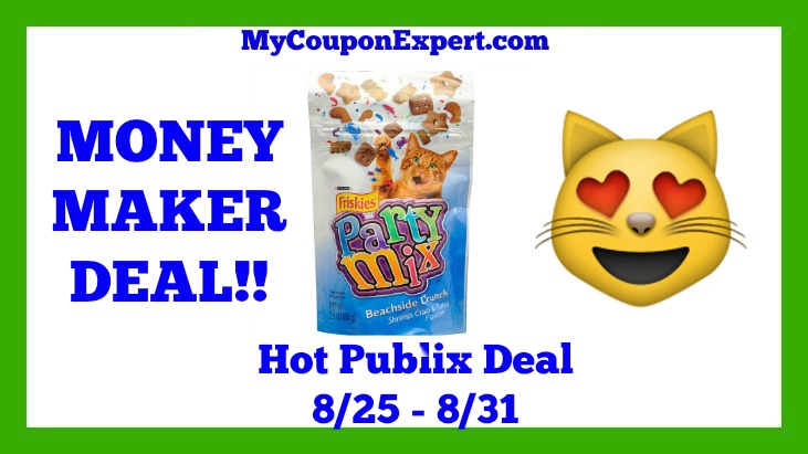 Publix Hot Deal Alert! OVERAGE on Purina Friskies Party Mix Cat Treats Until 8/31
