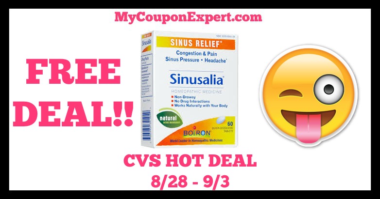 CVS Hot Deal Alert!! FREE Sinusalia Sinus Relief Starting 8/28