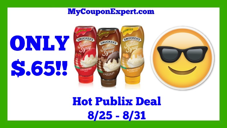 Publix Hot Deal Alert! Smucker’s Sundae Syrup Only $.15 Until 8/31