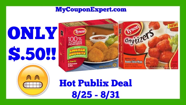 Publix Hot Deal Alert! Tyson Products Only $.50 Until 8/31
