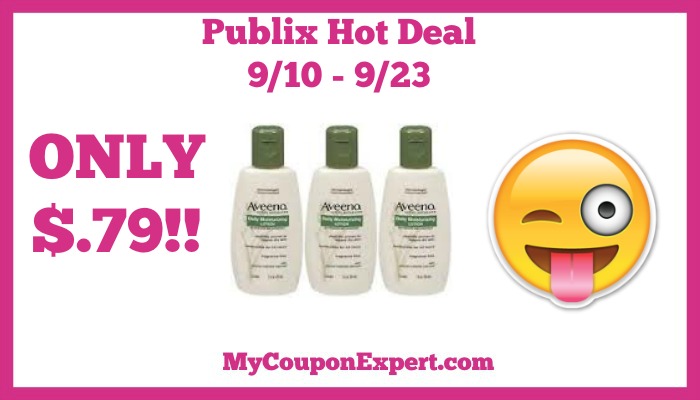 Publix Hot Deal Alert! Aveeno Lotion Only $.79 Starting 9/10