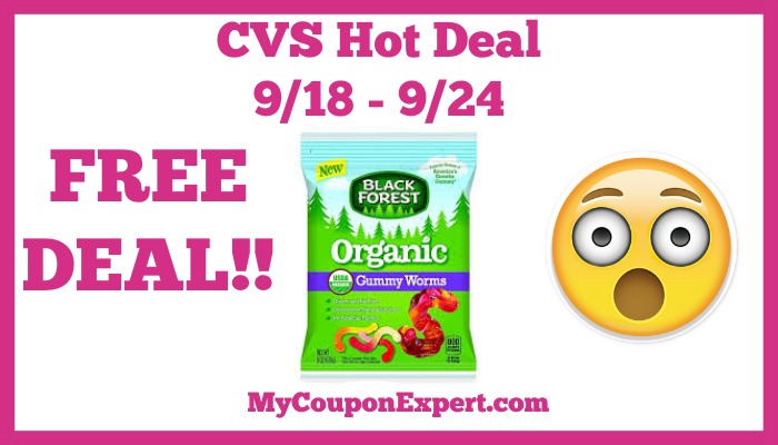 CVS Hot Deal Alert!! FREE Black Forest Organic Gummy Worms or Bears Starting 9/18