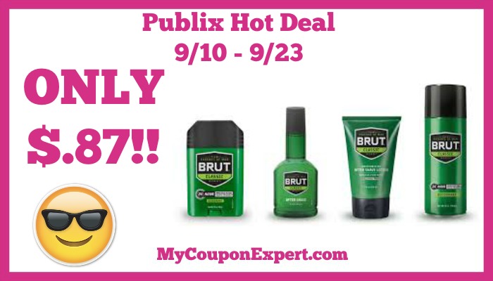 Publix Hot Deal Alert! Brut Products Only $.87 Starting 9/10