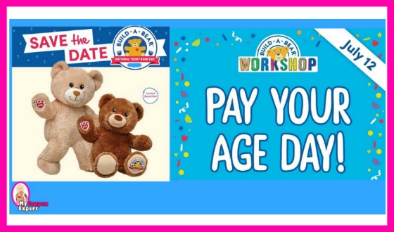 Build-A-Bear Pay Your Age Day!