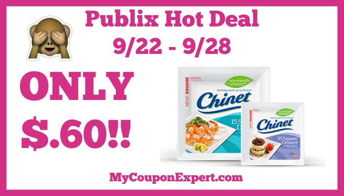 Hot Deal Alert!! Chinet Products Only $.60 at Publix 9/22 – 9/28