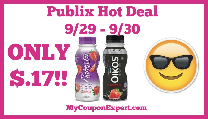 Hot Deal Alert! Dannon Yogurt Drinks Only $.17 at Publix from 9/29 – 9/30