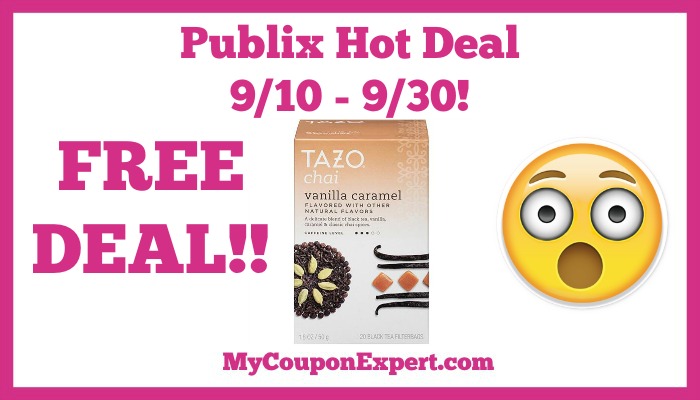 Publix Hot Deal Alert! FREE Tazo Products Until 9/30