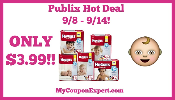Publix Hot Deal Alert! Huggies Diapers Only $3.99 Until 9/14