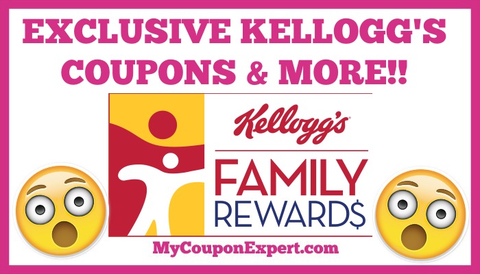 Get EXCLUSIVE Coupons & MORE from Kellog’s Family Rewards Program