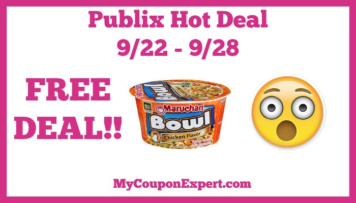 Hot Deal Alert! FREE Maruchan Yakisoba Japanese Noodles at Publix 9/22 – 9/28