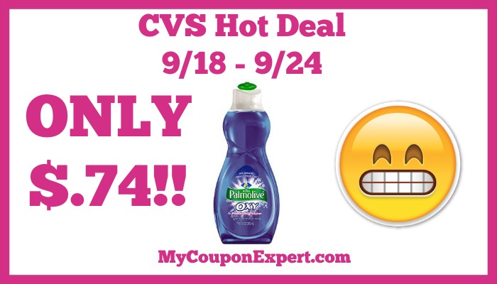 CVS Hot Deal Alert!! Palmolive Only $.74 Starting 9/18