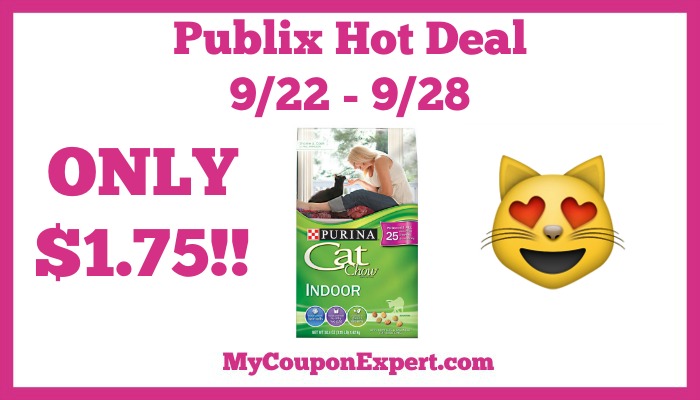 Hot Deal Alert! Purina Cat Food Only $1.75 at Publix from 9/22 – 9/28