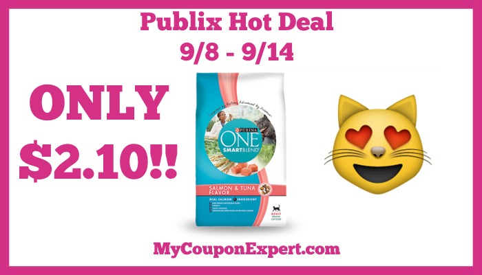 Publix Hot Deal Alert! Purina One SmartBlend Cat Food Only $2.10 Until 9/14