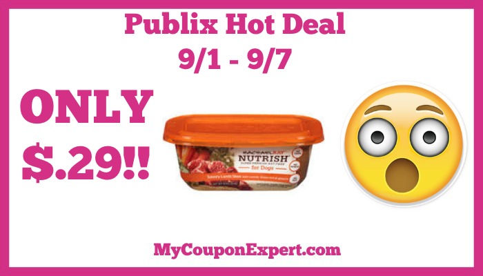 Publix Hot Deal Alert! Rachael Ray Nutrish Natural Food For Dogs Only $.29 Until 9/7