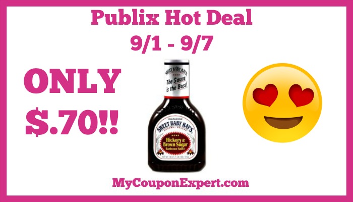 Publix Hot Deal Alert! Sweet Baby Ray’s Only $.70 Until 9/7