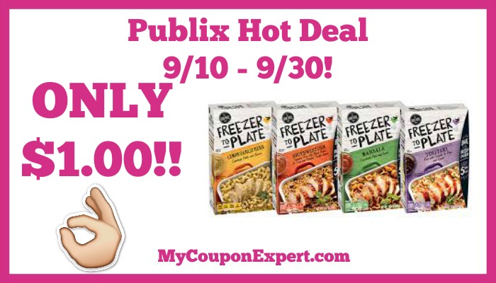 Publix Hot Deal Alert! The Good Table Freezer To Plate Mixes Only $1.00 Until 9/30