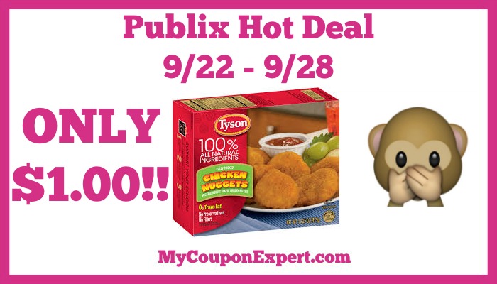 Hot Deal Alert! Tyson Products Only $1.00 at Publix from 9/22 – 9/28