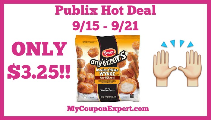 Publix Hot Deal Alert! Tyson Products Only $3.25 Until 9/21
