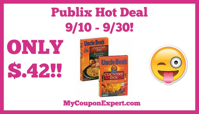 Publix Hot Deal Alert! Uncle Ben’s Country Inn Rice Only $.42 Until 9/30