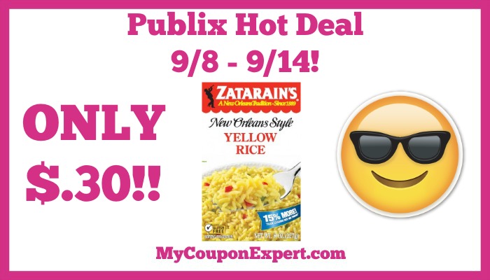 Publix Hot Deal Alert! Zatarain’s New Orleans Style Rice Mix Only $.30 Starting 9/8