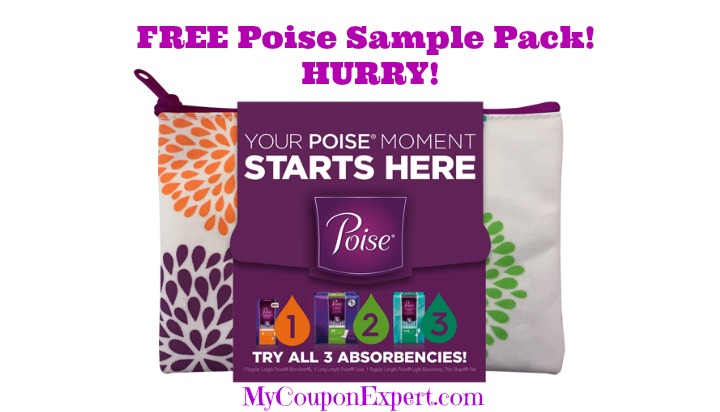 HURRY!!  FREE Poise Sample Kit!!  Grab this now!
