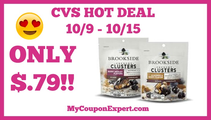 Hot Deal Alert!! Brookside Pouches Only $.79 at CVS from 10/9 – 10/15
