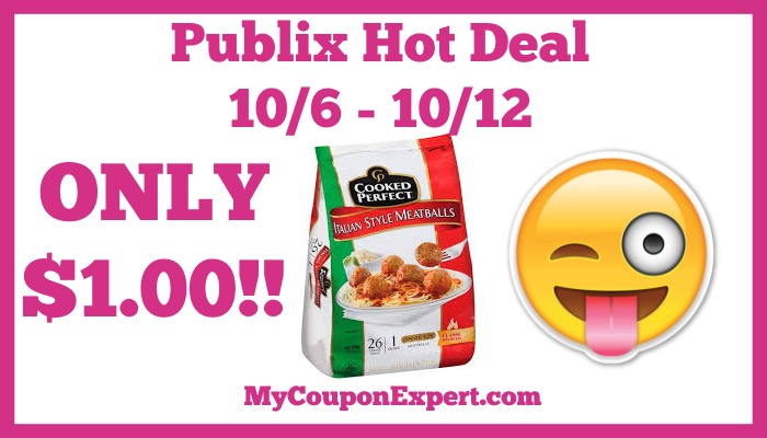 Hot Deal Alert! Cooked Perfect Meatballs Only $1.00 at Publix from 10/6 – 10/12