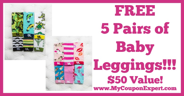 5 Pairs of Baby Leggings FREE – $50 Value + Over 100 Styles to Pick From!!