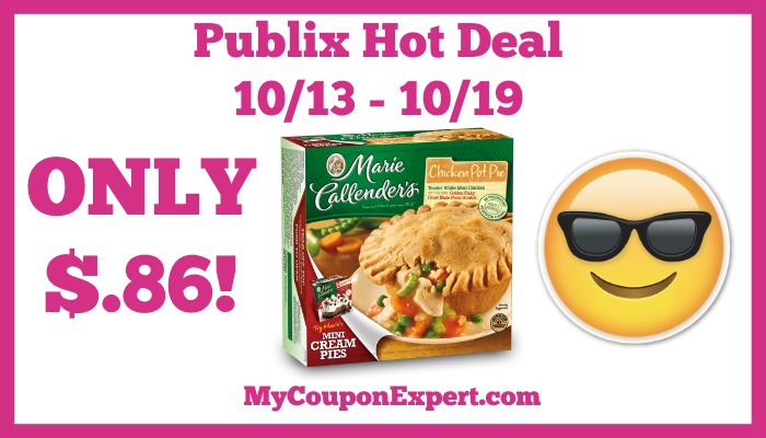 Hot Deal Alert! Marie Callender’s Pot Pies Only $.86 at Publix from 10/13 – 10/19