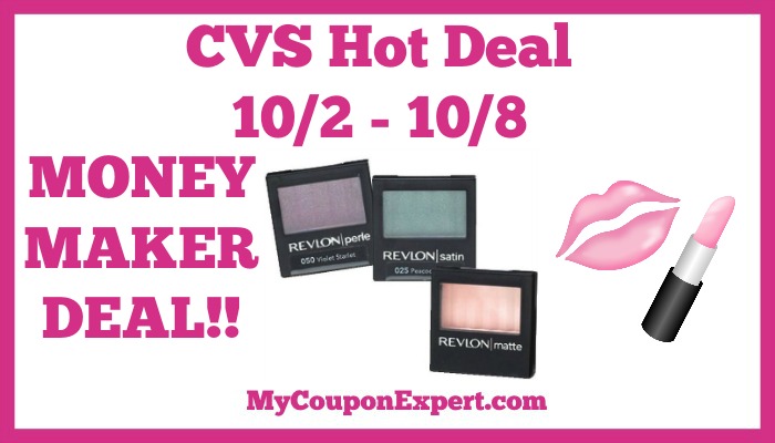 Hot Deal Alert!! OVERAGE Deal on Revlon Eye Shadow at CVS from 10/2 – 10/8