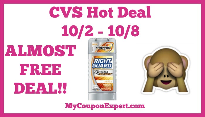 CVS Hot Deal Alert!! SUPER CHEAP Right Guard at CVS from 10/2 – 10/8