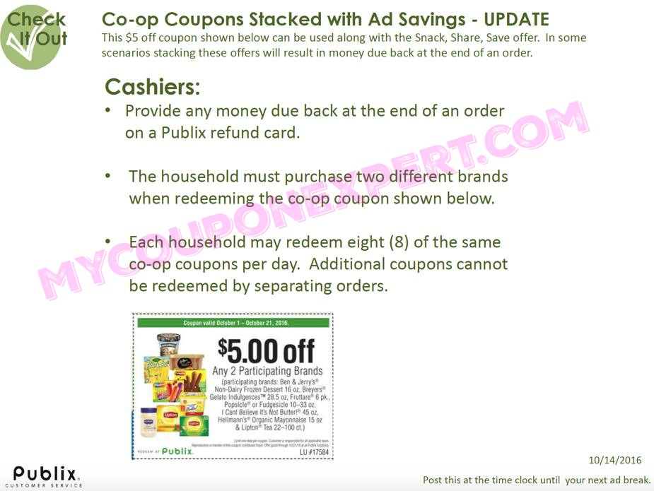**MAJOR BREAKING NEWS**  PUBLIX Snack, Share, Save PROMO CONDITIONS REVISED!!!