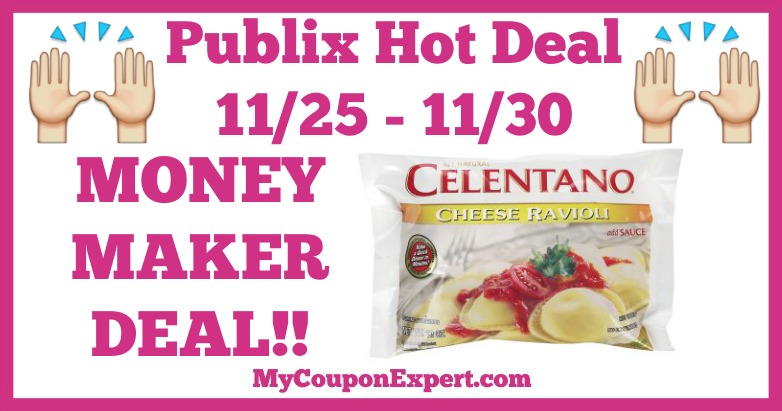 Hot Deal Alert! OVERAGE on Celentano Pasta at Publix from 11/25 – 11/30