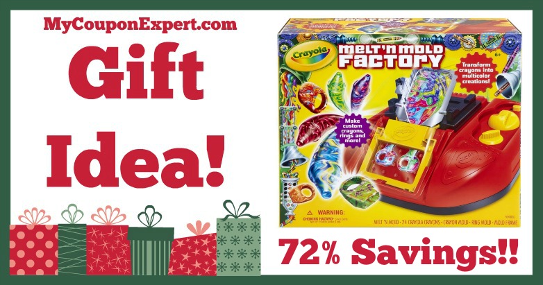 Hot Holiday Gift Idea! Crayola Melt ‘N Mold Factory Only $13.85 – 72% Savings!!