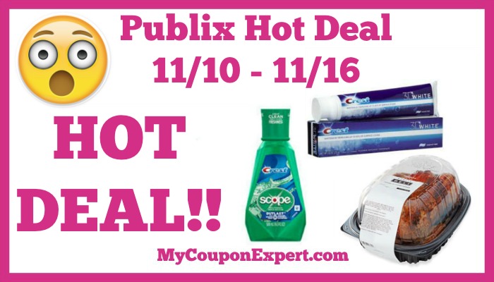 HOT Deal on Crest & Scope + Free Rotisserie Chicken at Publix from 11/10 – 11/16