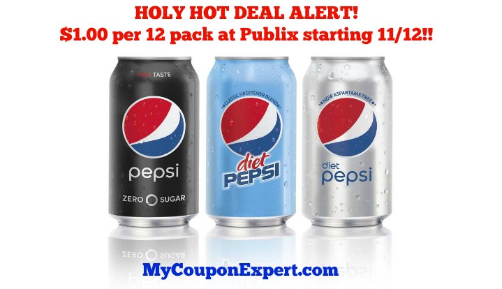 OMG!!  Pepsi 12 packs for ONE DOLLAR EACH at Publix!!  Check this out!!