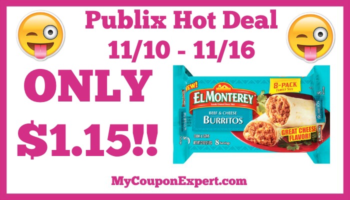 Hot Deal Alert! El Monterey Products Only $1.15 at Publix from 11/10 – 11/16