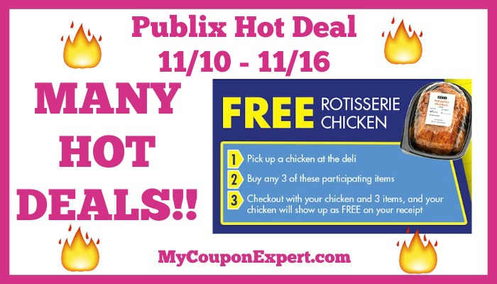 Hot Deal Alert! How to Get FREE Rotisserie Chicken at Publix from 11/10 – 11/16