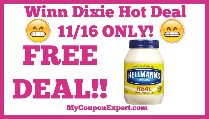Free hellmanns mayo winn dixie deal