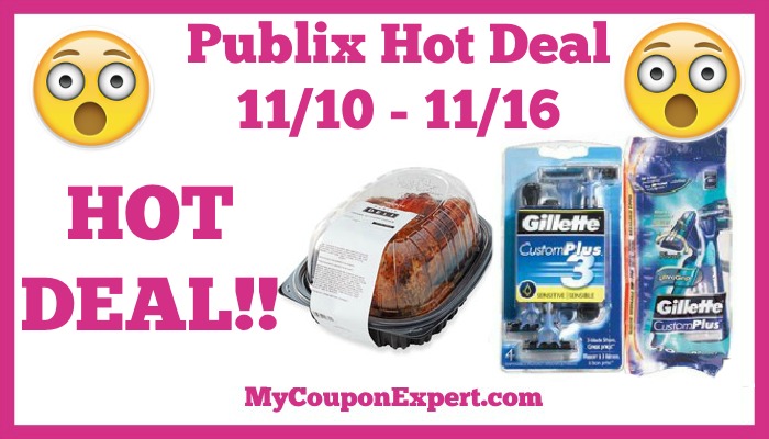HOT Deal on Gillette Disposable Razors + Free Rotisserie Chicken at Publix from 11/10 – 11/16