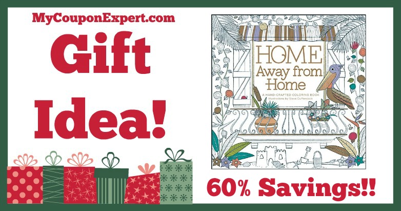 Hot Holiday Gift Idea! Home Away from Home Adult Coloring Book Only $5.96 – 60% Savings!