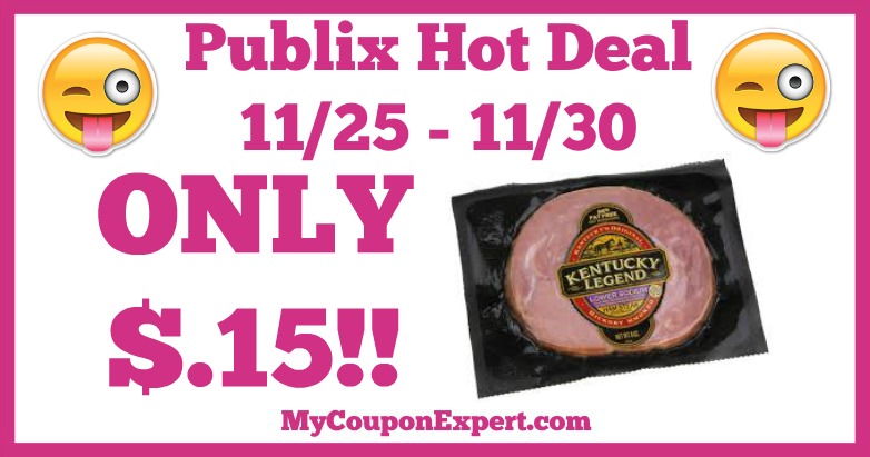 Hot Deal Alert! Kentucky Legend Ham Steak Only $.15 at Publix from 11/25 – 11/30