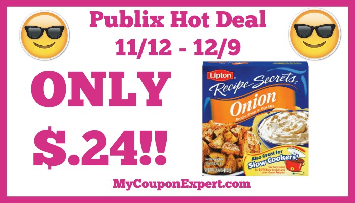 Hot Deal Alert! Lipton Recipe Secrets Only $.24 at Publix from 11/12 – 11/16